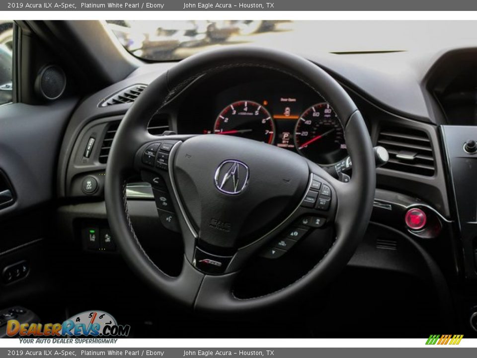 2019 Acura ILX A-Spec Platinum White Pearl / Ebony Photo #28