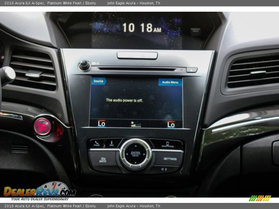 2019 Acura ILX A-Spec Platinum White Pearl / Ebony Photo #30
