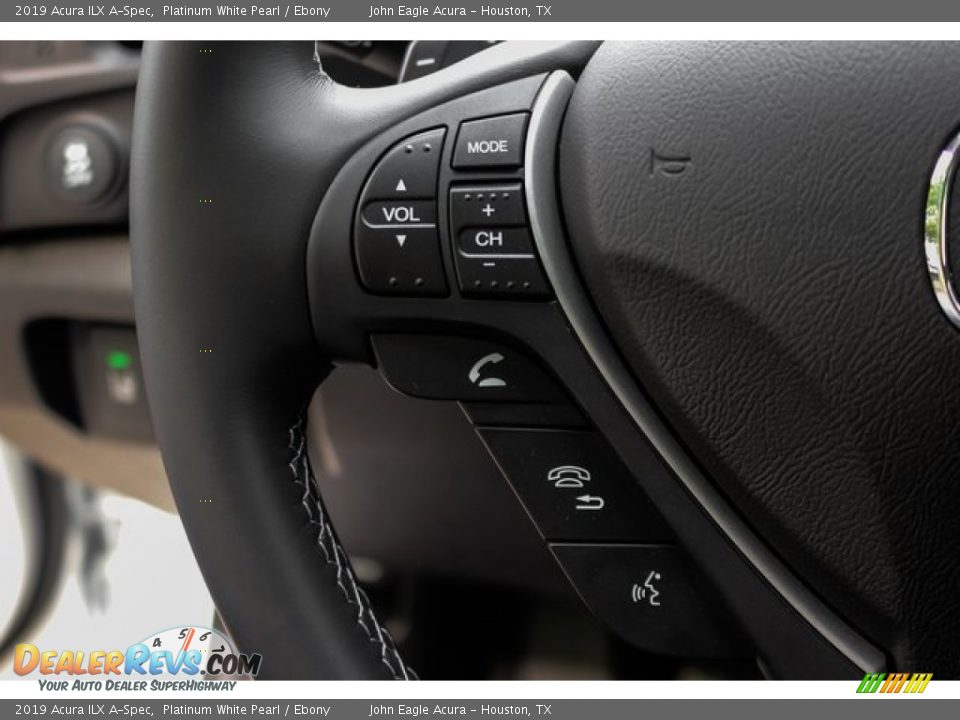 2019 Acura ILX A-Spec Platinum White Pearl / Ebony Photo #34