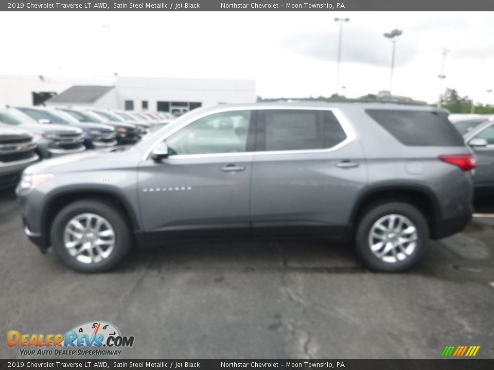 2019 Chevrolet Traverse LT AWD Satin Steel Metallic / Jet Black Photo #2