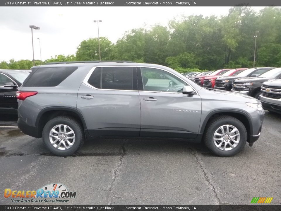 2019 Chevrolet Traverse LT AWD Satin Steel Metallic / Jet Black Photo #6