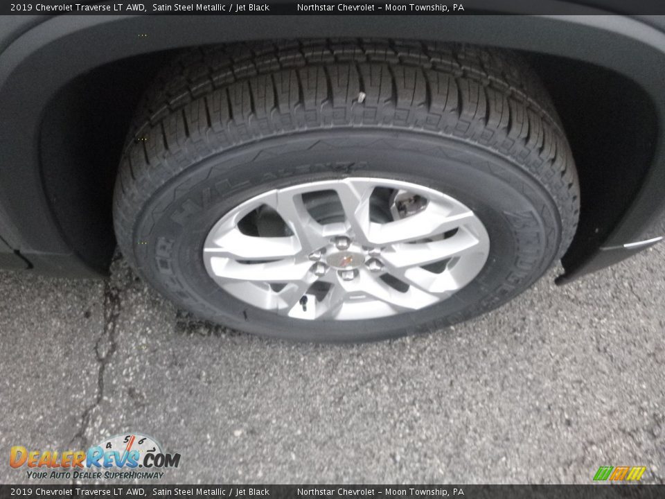 2019 Chevrolet Traverse LT AWD Satin Steel Metallic / Jet Black Photo #9