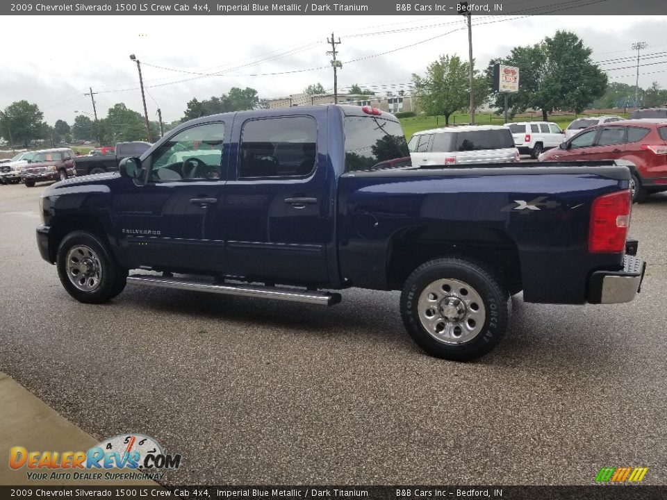 2009 Chevrolet Silverado 1500 LS Crew Cab 4x4 Imperial Blue Metallic / Dark Titanium Photo #7