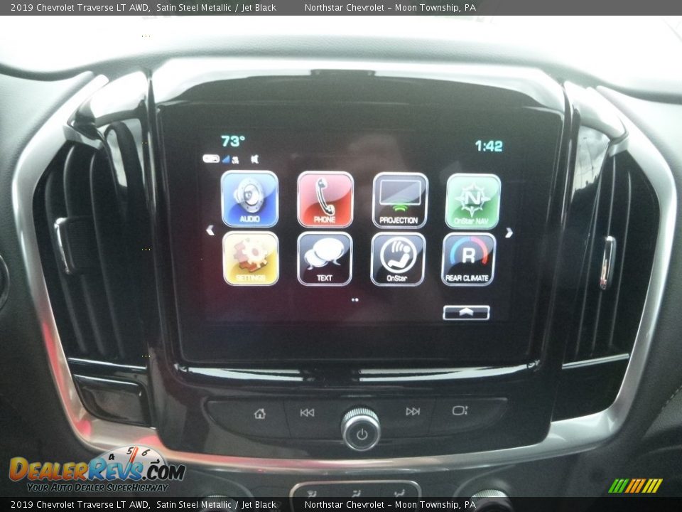 2019 Chevrolet Traverse LT AWD Satin Steel Metallic / Jet Black Photo #17