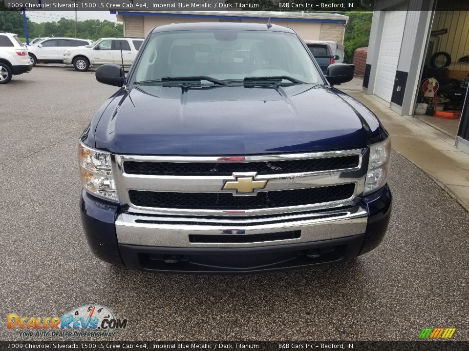 2009 Chevrolet Silverado 1500 LS Crew Cab 4x4 Imperial Blue Metallic / Dark Titanium Photo #9