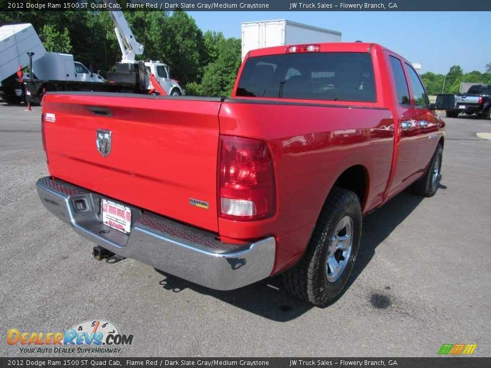 2012 Dodge Ram 1500 ST Quad Cab Flame Red / Dark Slate Gray/Medium Graystone Photo #5