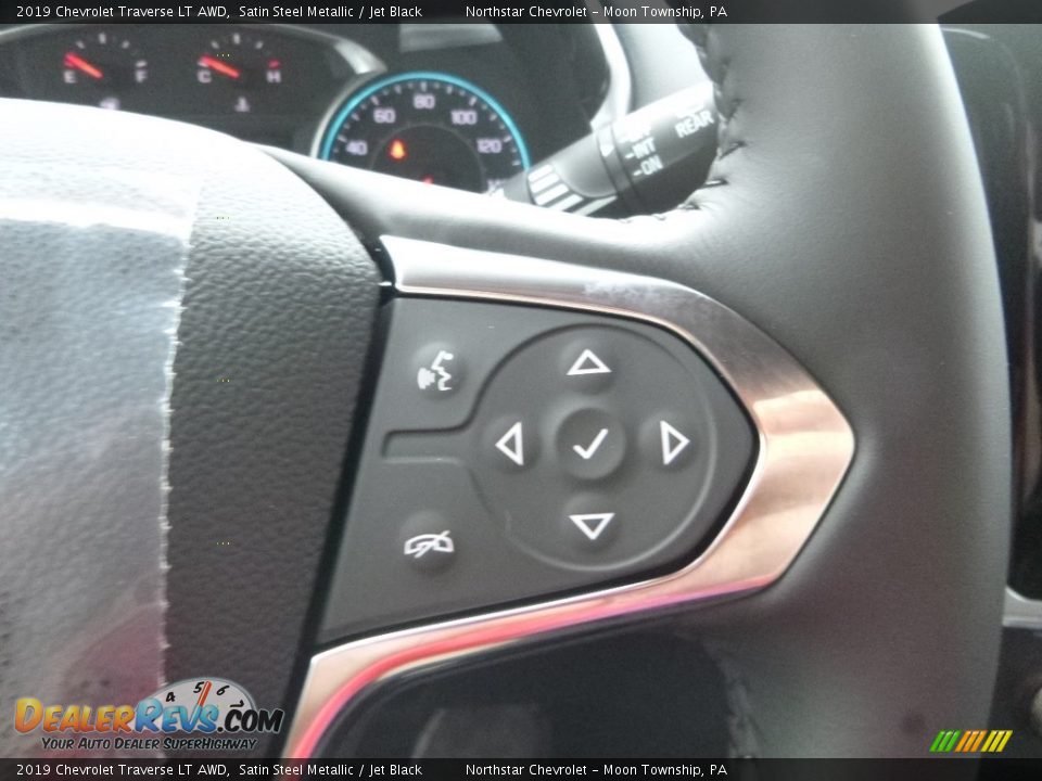 2019 Chevrolet Traverse LT AWD Satin Steel Metallic / Jet Black Photo #19
