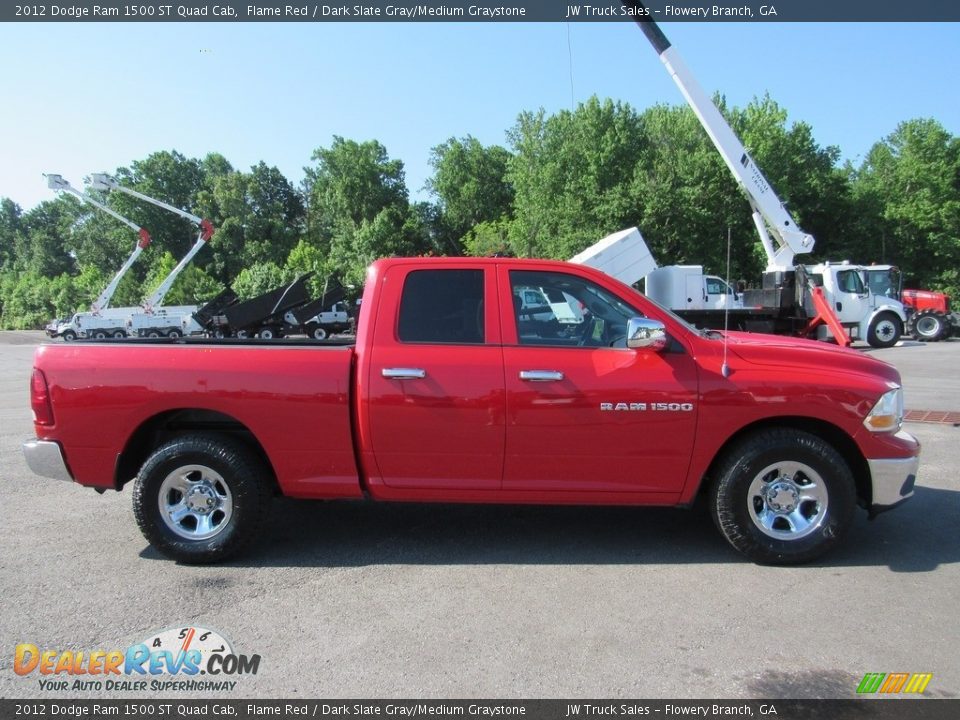 2012 Dodge Ram 1500 ST Quad Cab Flame Red / Dark Slate Gray/Medium Graystone Photo #6