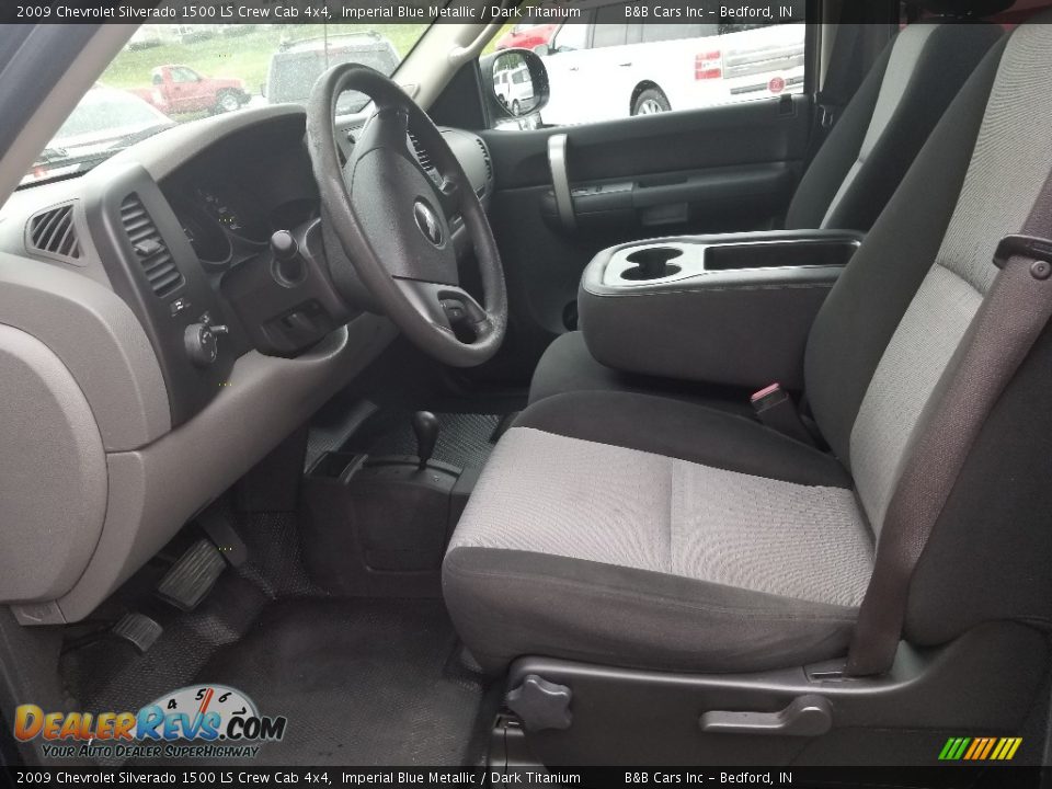 2009 Chevrolet Silverado 1500 LS Crew Cab 4x4 Imperial Blue Metallic / Dark Titanium Photo #12