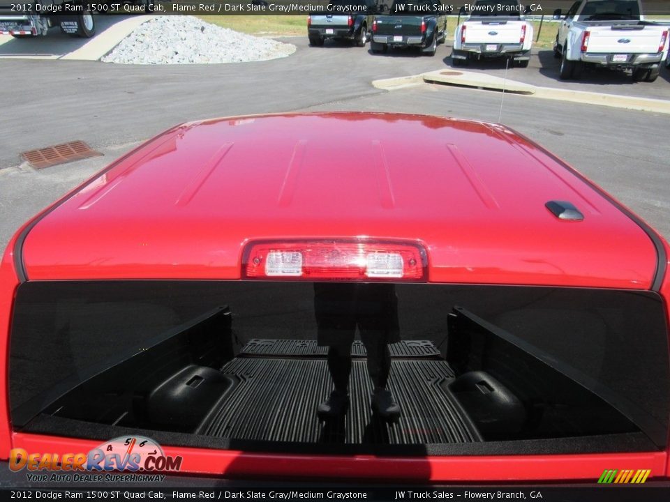 2012 Dodge Ram 1500 ST Quad Cab Flame Red / Dark Slate Gray/Medium Graystone Photo #11