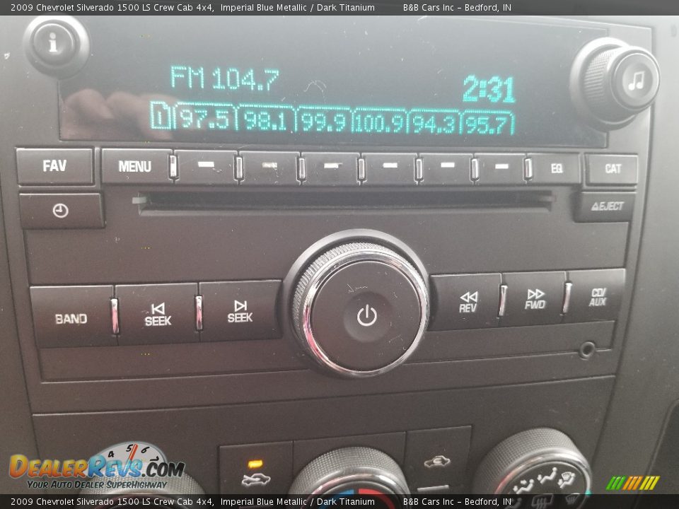 2009 Chevrolet Silverado 1500 LS Crew Cab 4x4 Imperial Blue Metallic / Dark Titanium Photo #16