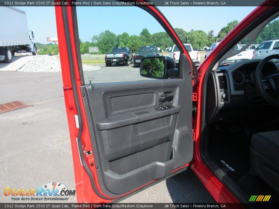2012 Dodge Ram 1500 ST Quad Cab Flame Red / Dark Slate Gray/Medium Graystone Photo #14