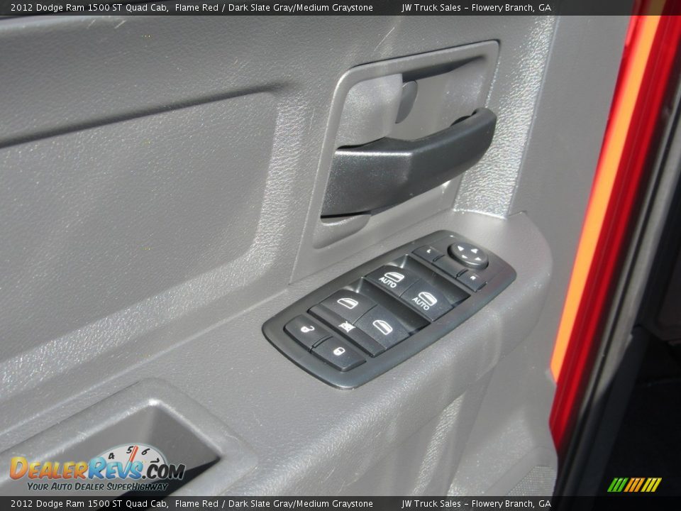 2012 Dodge Ram 1500 ST Quad Cab Flame Red / Dark Slate Gray/Medium Graystone Photo #15