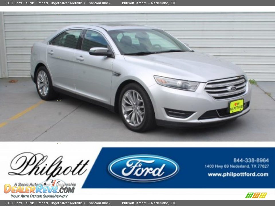 2013 Ford Taurus Limited Ingot Silver Metallic / Charcoal Black Photo #1
