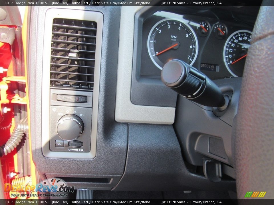 2012 Dodge Ram 1500 ST Quad Cab Flame Red / Dark Slate Gray/Medium Graystone Photo #20