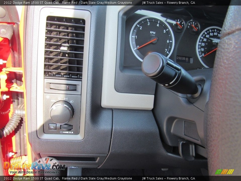 2012 Dodge Ram 1500 ST Quad Cab Flame Red / Dark Slate Gray/Medium Graystone Photo #20