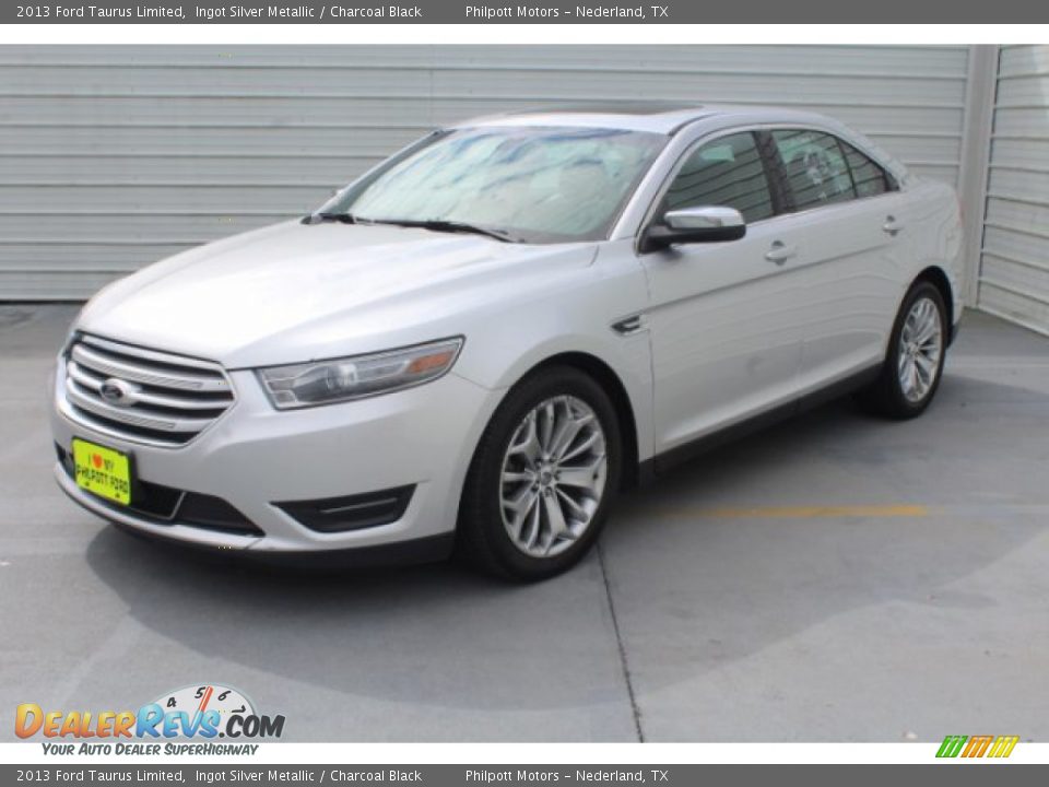 2013 Ford Taurus Limited Ingot Silver Metallic / Charcoal Black Photo #4