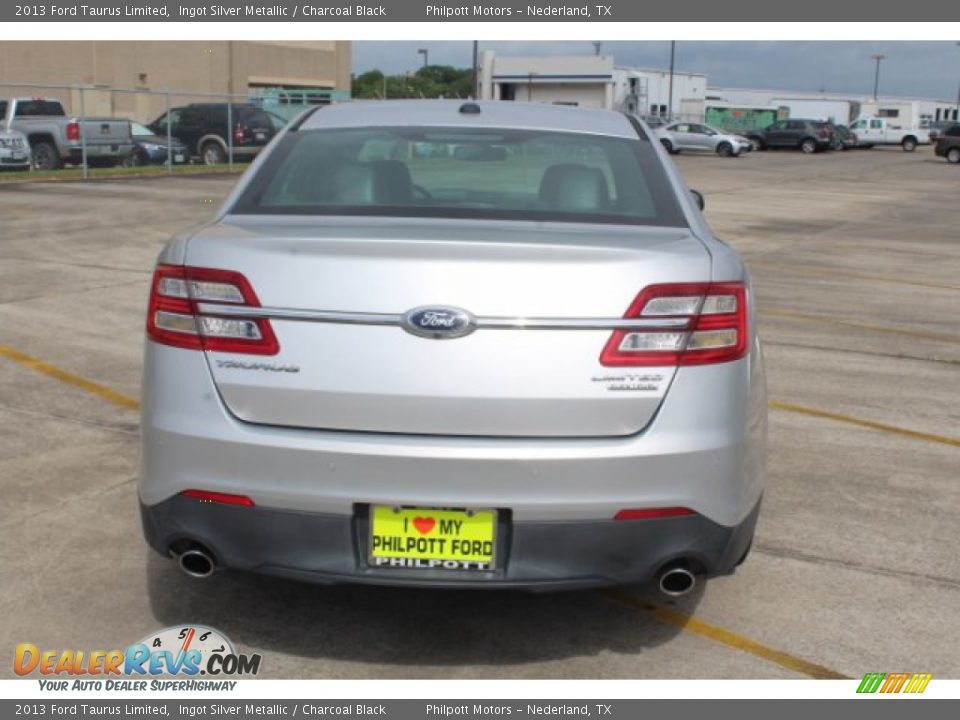 2013 Ford Taurus Limited Ingot Silver Metallic / Charcoal Black Photo #8
