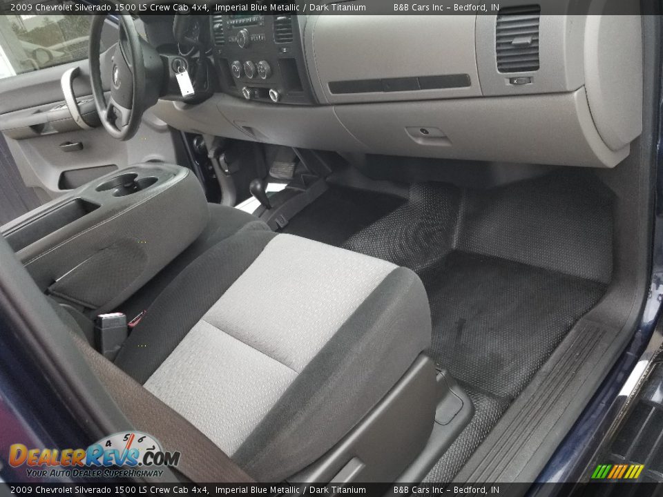 2009 Chevrolet Silverado 1500 LS Crew Cab 4x4 Imperial Blue Metallic / Dark Titanium Photo #27