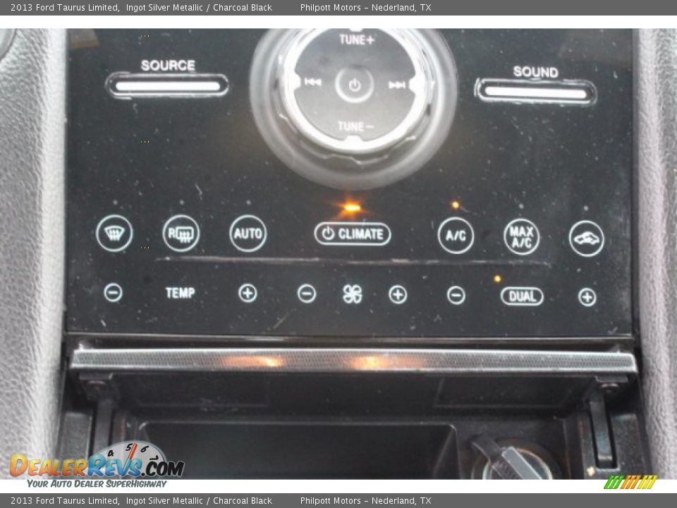 2013 Ford Taurus Limited Ingot Silver Metallic / Charcoal Black Photo #14