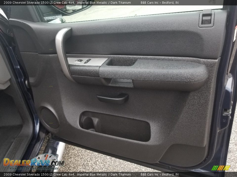 2009 Chevrolet Silverado 1500 LS Crew Cab 4x4 Imperial Blue Metallic / Dark Titanium Photo #28