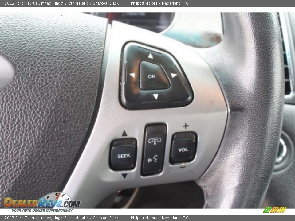 2013 Ford Taurus Limited Ingot Silver Metallic / Charcoal Black Photo #18