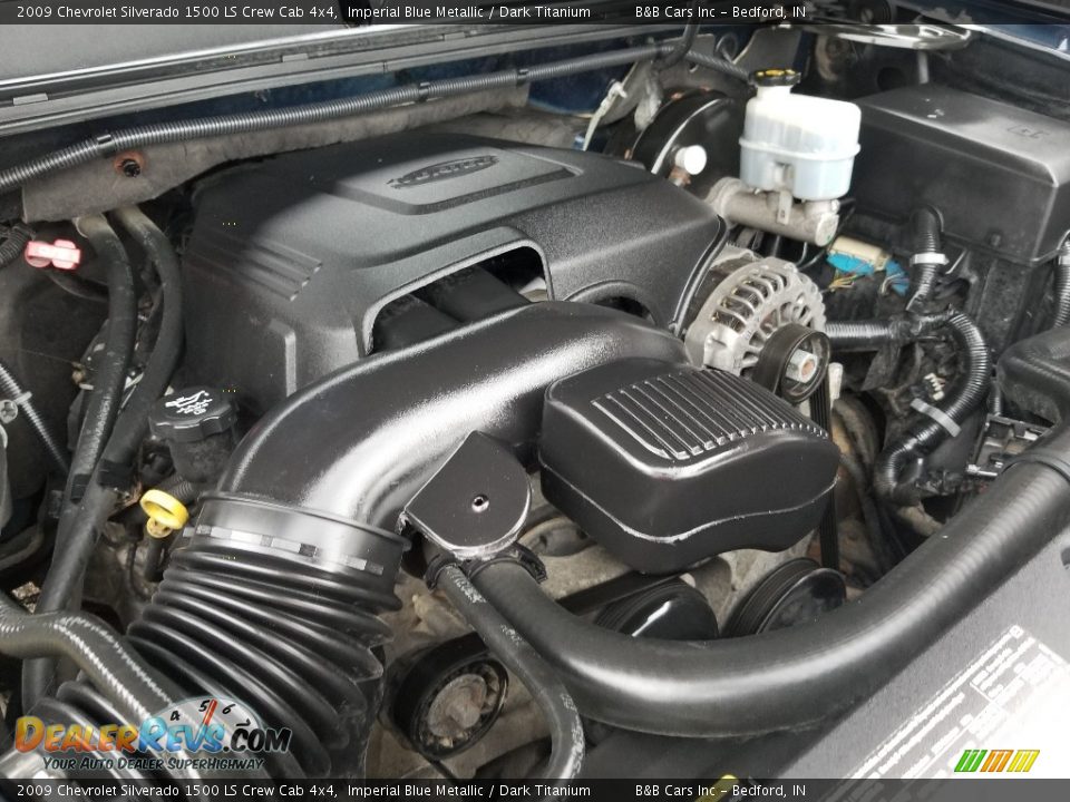 2009 Chevrolet Silverado 1500 LS Crew Cab 4x4 Imperial Blue Metallic / Dark Titanium Photo #31