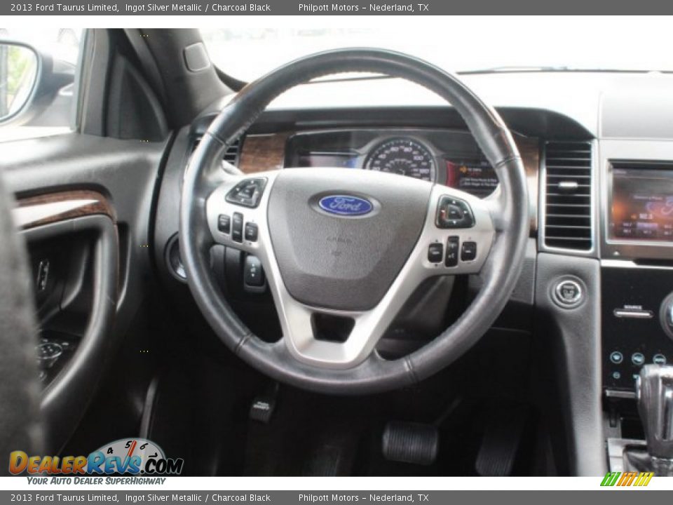 2013 Ford Taurus Limited Ingot Silver Metallic / Charcoal Black Photo #22