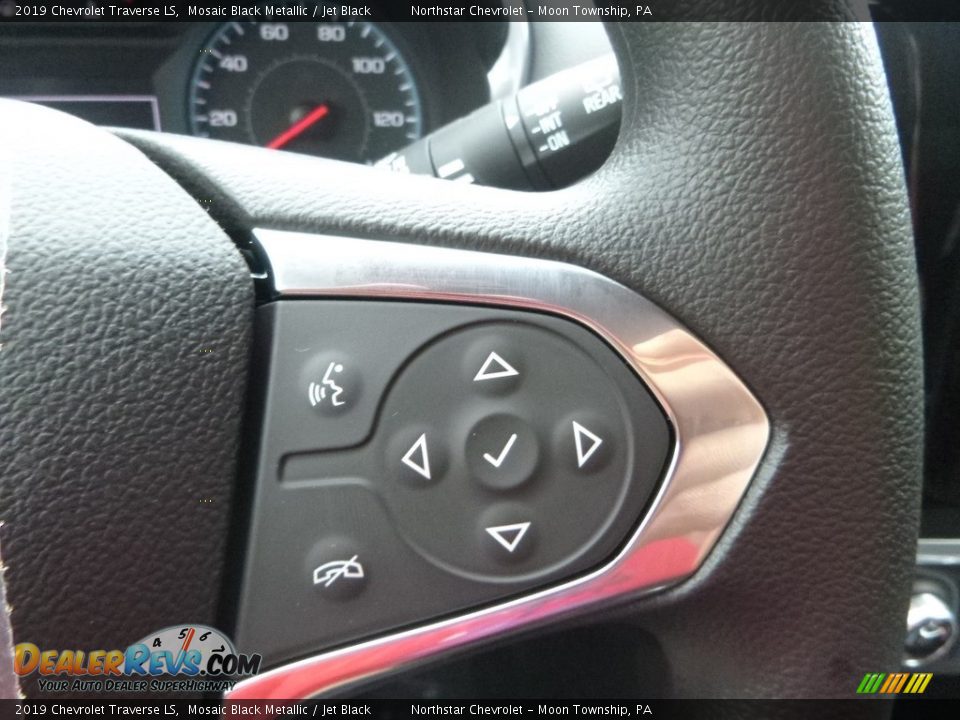 2019 Chevrolet Traverse LS Mosaic Black Metallic / Jet Black Photo #19