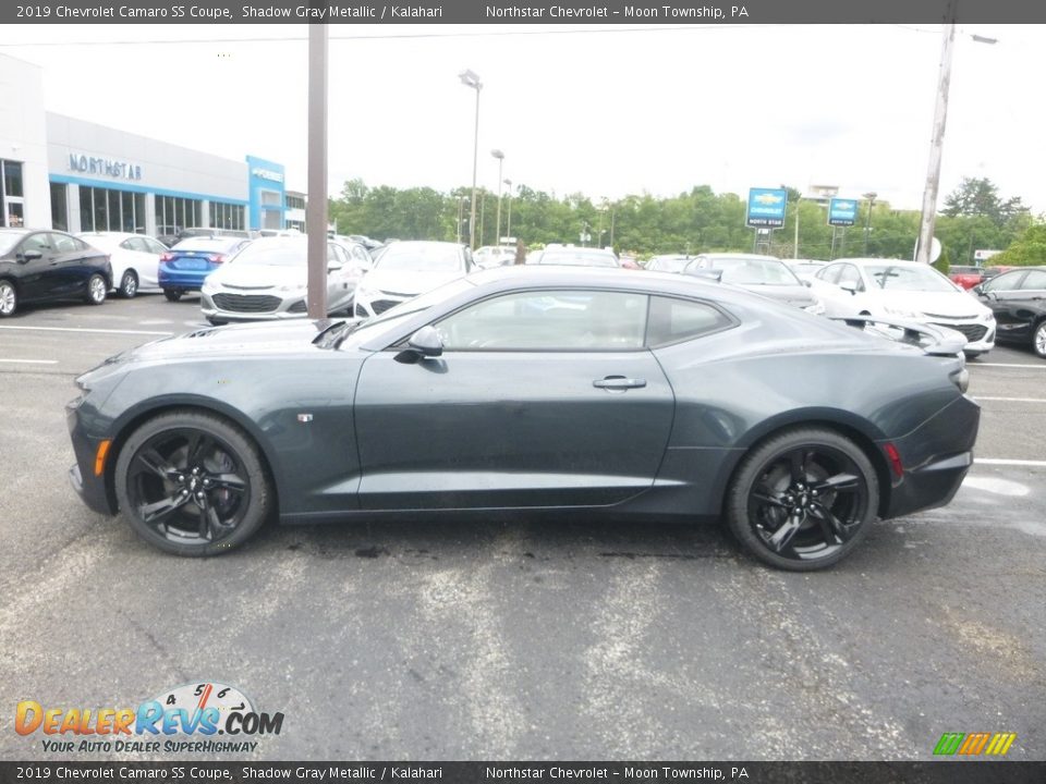 2019 Chevrolet Camaro SS Coupe Shadow Gray Metallic / Kalahari Photo #2