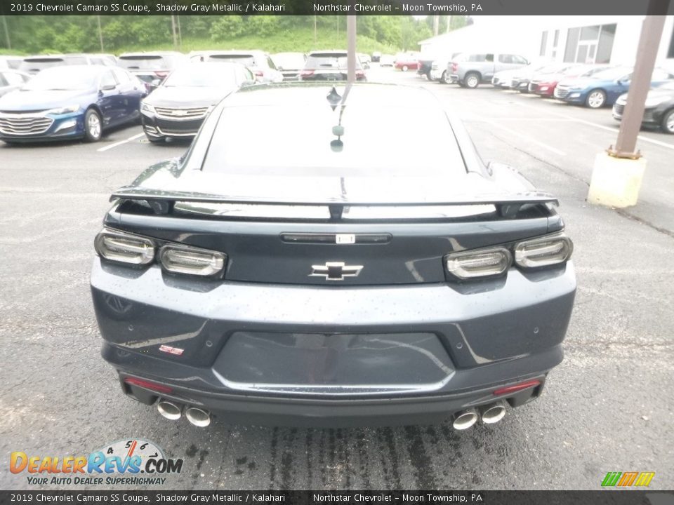 2019 Chevrolet Camaro SS Coupe Shadow Gray Metallic / Kalahari Photo #4