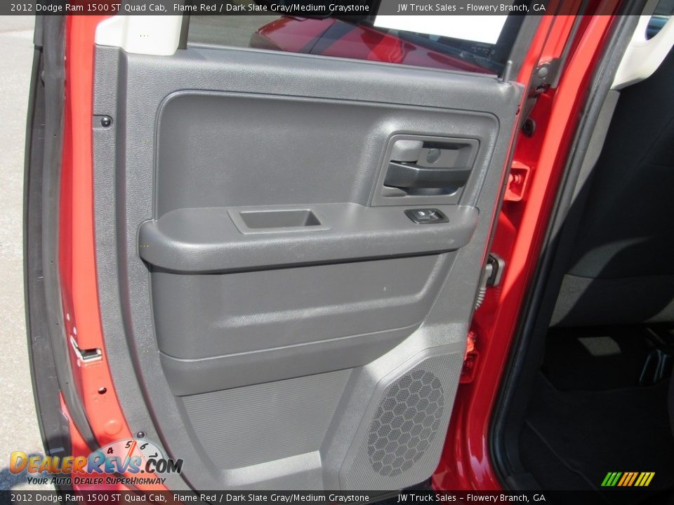 2012 Dodge Ram 1500 ST Quad Cab Flame Red / Dark Slate Gray/Medium Graystone Photo #33