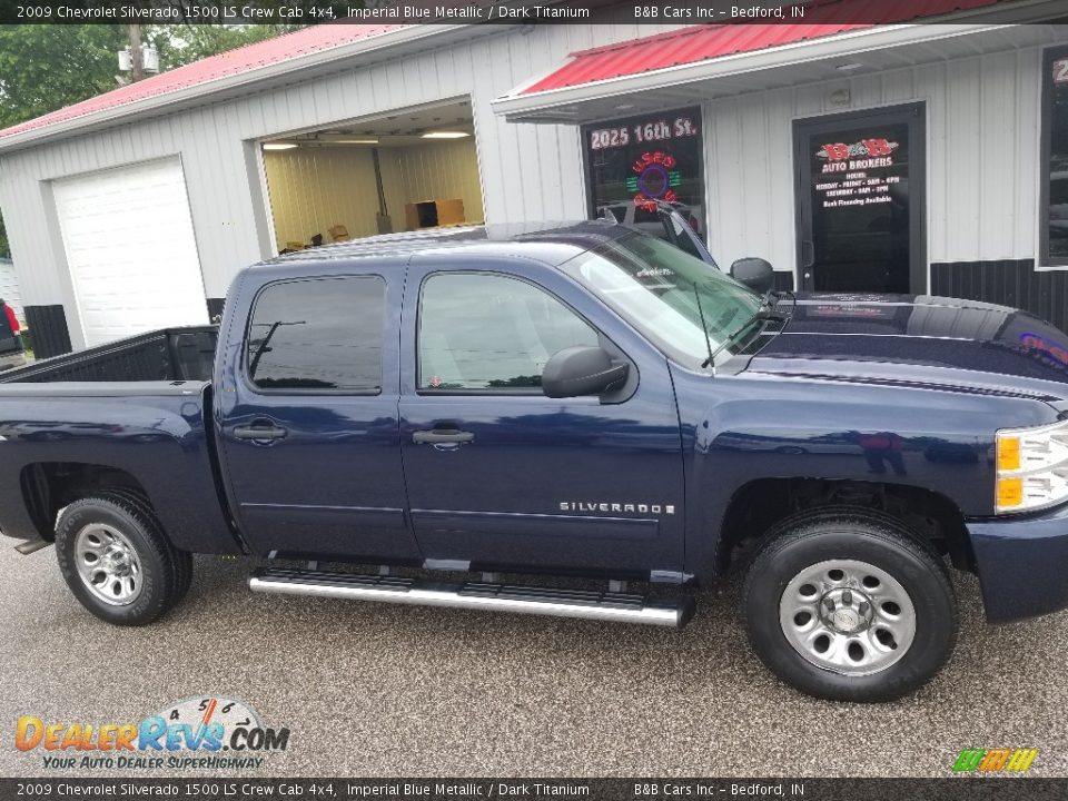 2009 Chevrolet Silverado 1500 LS Crew Cab 4x4 Imperial Blue Metallic / Dark Titanium Photo #36
