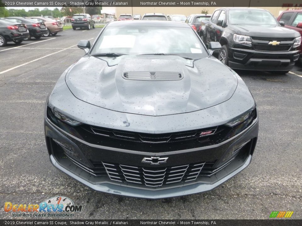 2019 Chevrolet Camaro SS Coupe Shadow Gray Metallic / Kalahari Photo #8