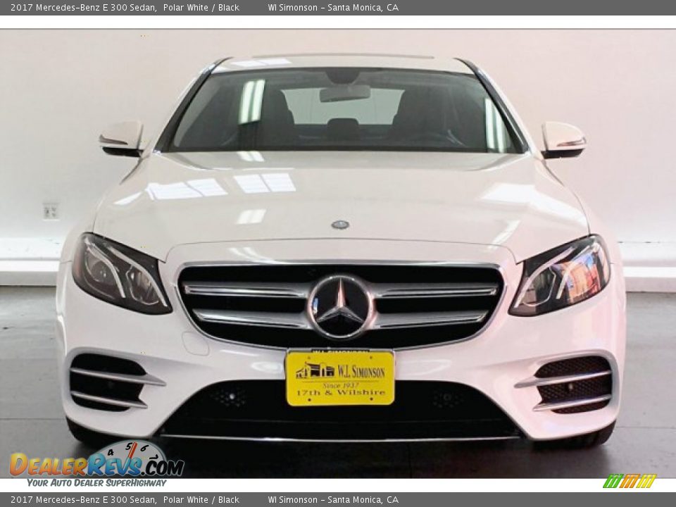 2017 Mercedes-Benz E 300 Sedan Polar White / Black Photo #2