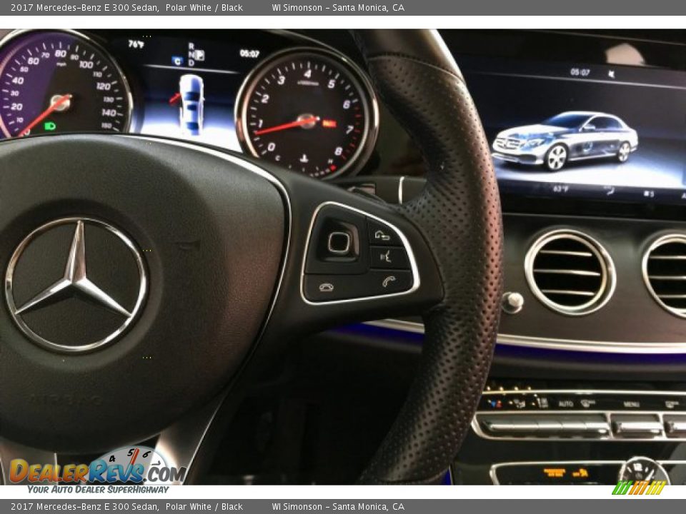2017 Mercedes-Benz E 300 Sedan Polar White / Black Photo #19
