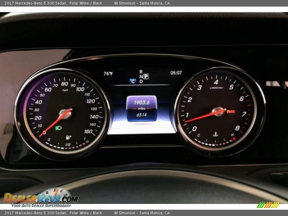 2017 Mercedes-Benz E 300 Sedan Polar White / Black Photo #20
