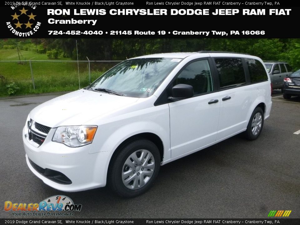 2019 Dodge Grand Caravan SE White Knuckle / Black/Light Graystone Photo #1