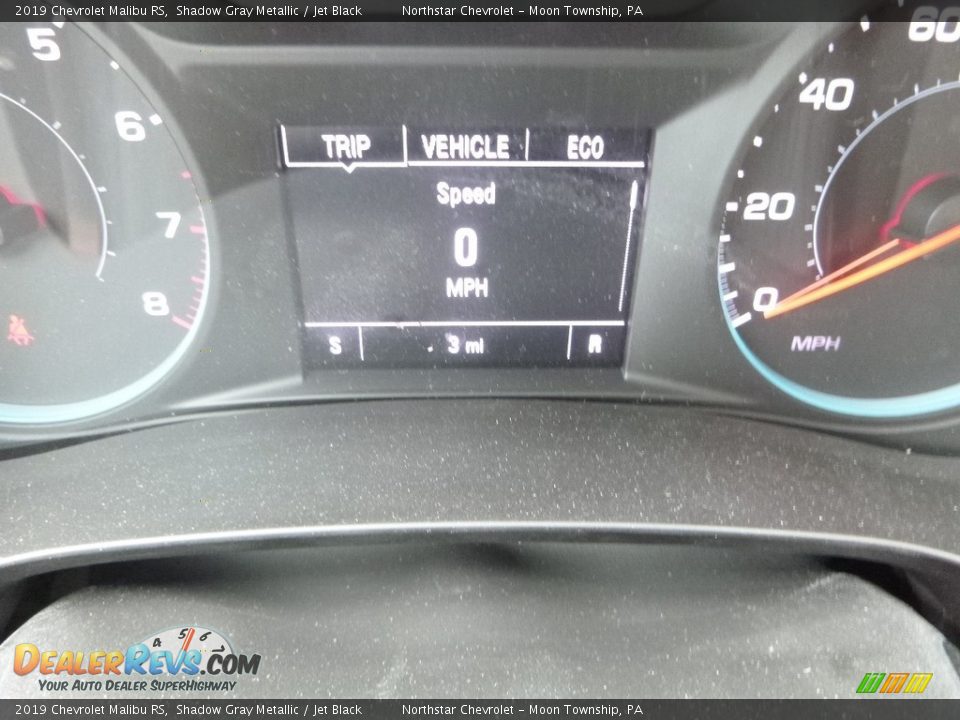 2019 Chevrolet Malibu RS Shadow Gray Metallic / Jet Black Photo #18