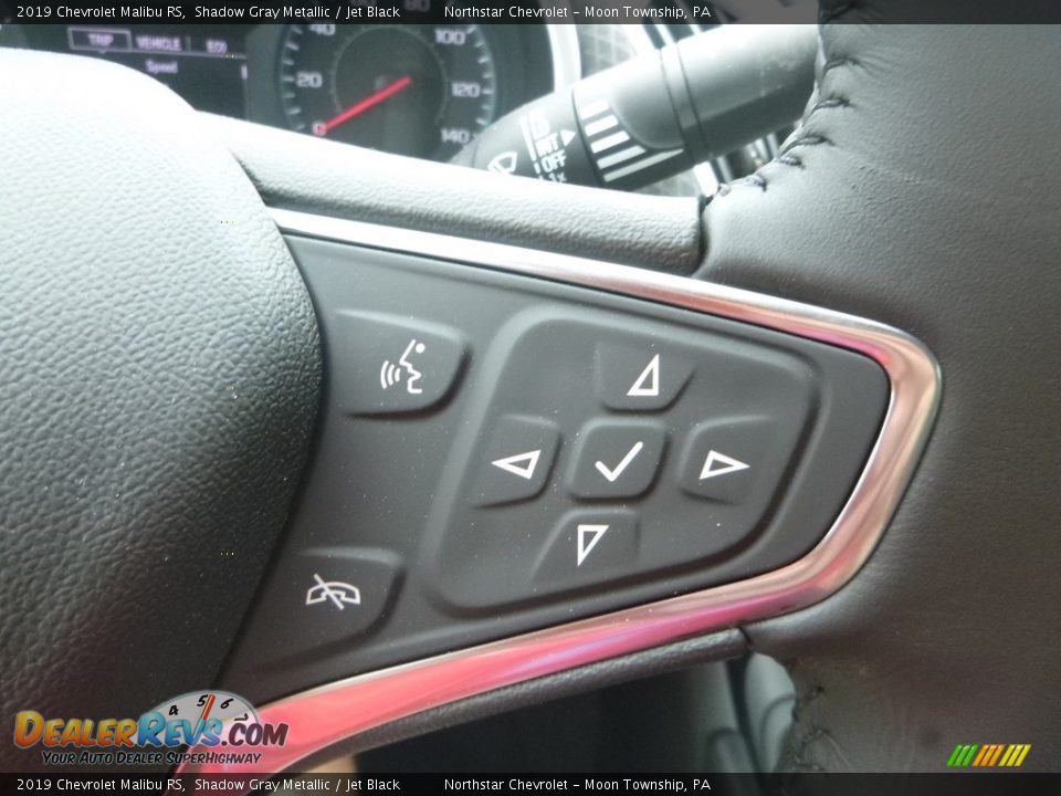 2019 Chevrolet Malibu RS Shadow Gray Metallic / Jet Black Photo #19
