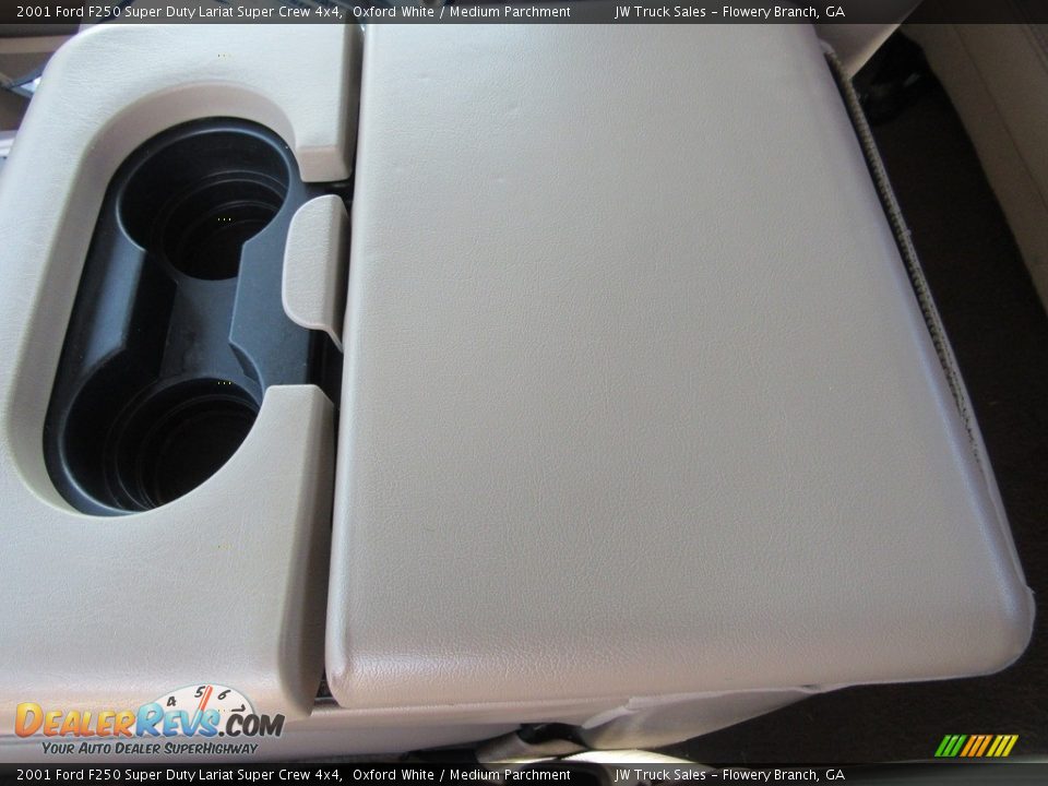 2001 Ford F250 Super Duty Lariat Super Crew 4x4 Oxford White / Medium Parchment Photo #28