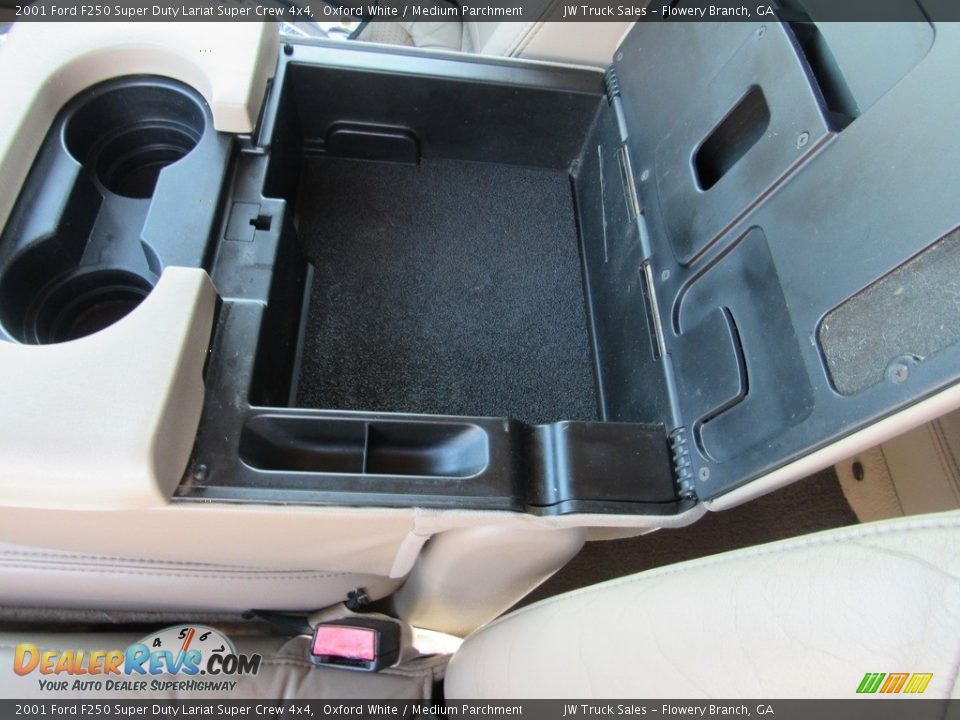 2001 Ford F250 Super Duty Lariat Super Crew 4x4 Oxford White / Medium Parchment Photo #29