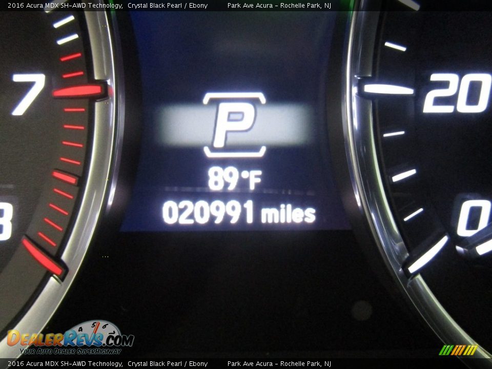 2016 Acura MDX SH-AWD Technology Crystal Black Pearl / Ebony Photo #30