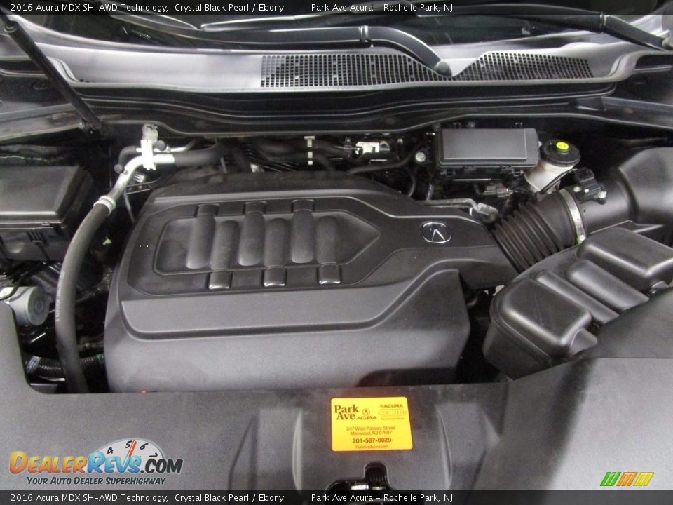 2016 Acura MDX SH-AWD Technology Crystal Black Pearl / Ebony Photo #36