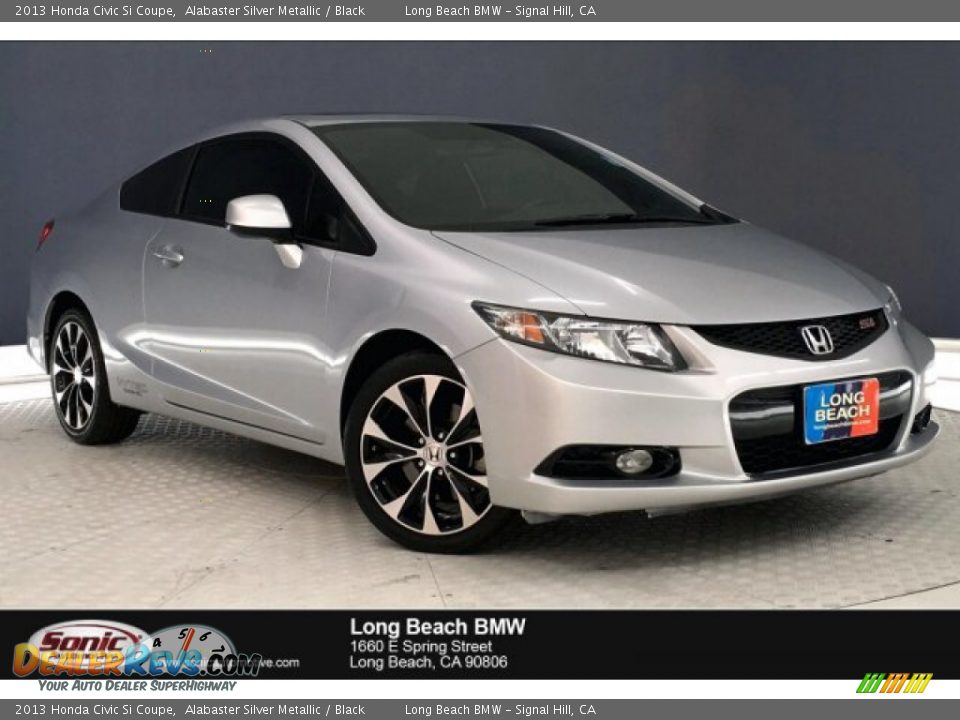 2013 Honda Civic Si Coupe Alabaster Silver Metallic / Black Photo #1