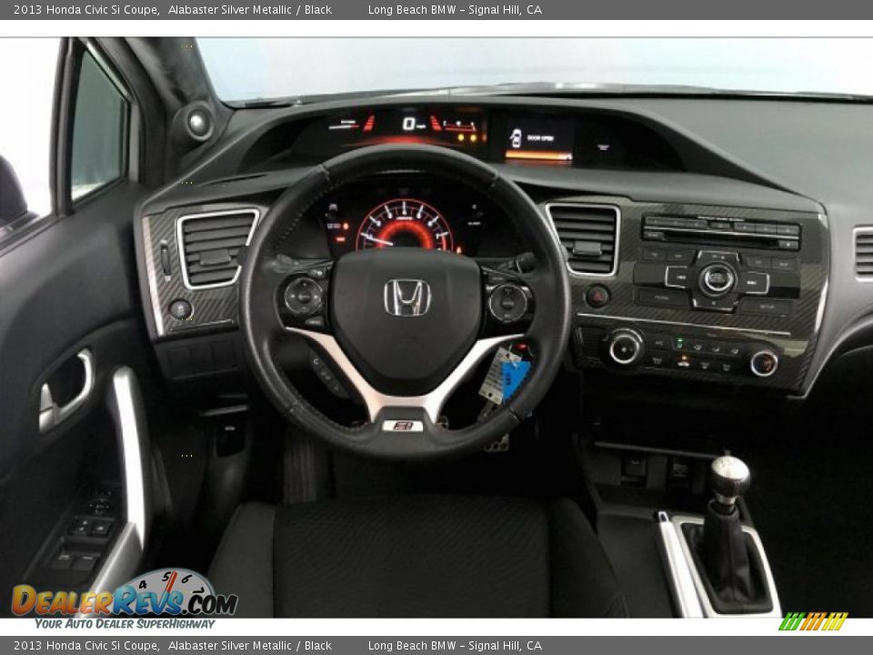 2013 Honda Civic Si Coupe Alabaster Silver Metallic / Black Photo #4