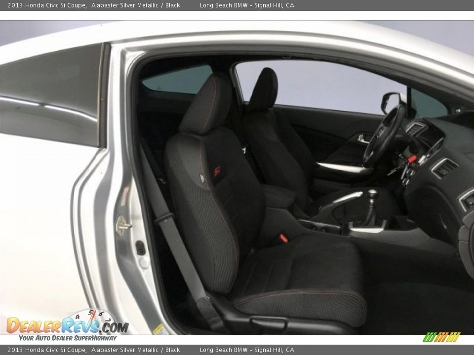 2013 Honda Civic Si Coupe Alabaster Silver Metallic / Black Photo #6