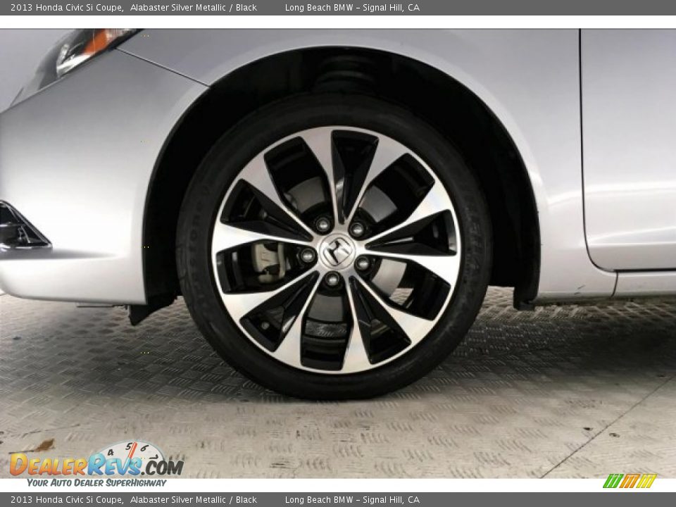 2013 Honda Civic Si Coupe Alabaster Silver Metallic / Black Photo #8