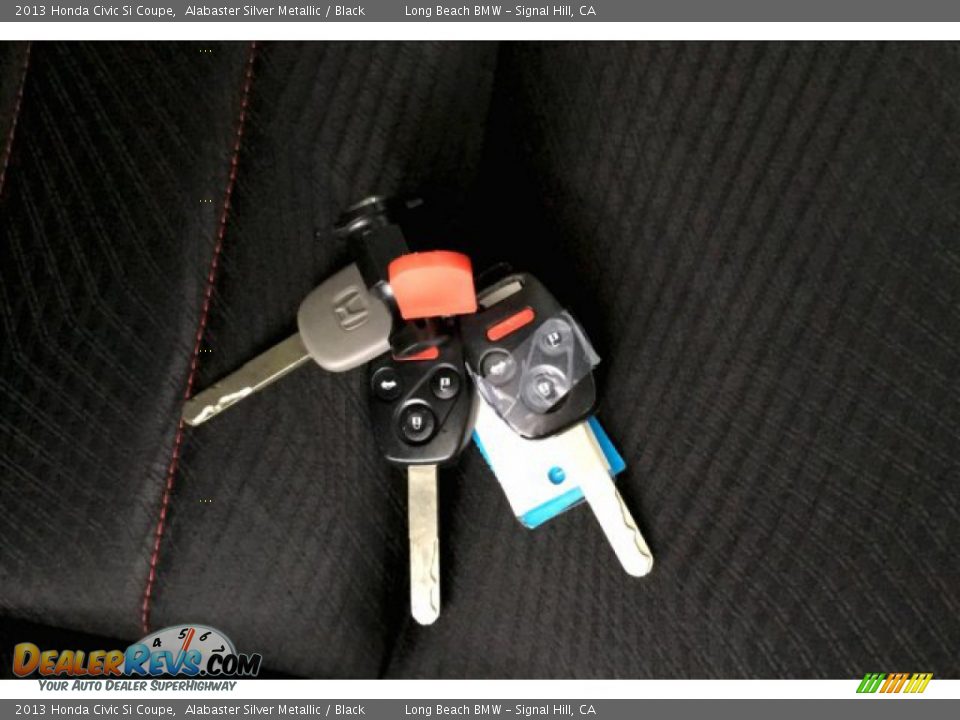 2013 Honda Civic Si Coupe Alabaster Silver Metallic / Black Photo #11