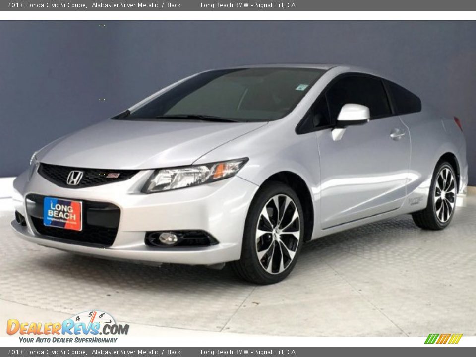 2013 Honda Civic Si Coupe Alabaster Silver Metallic / Black Photo #12